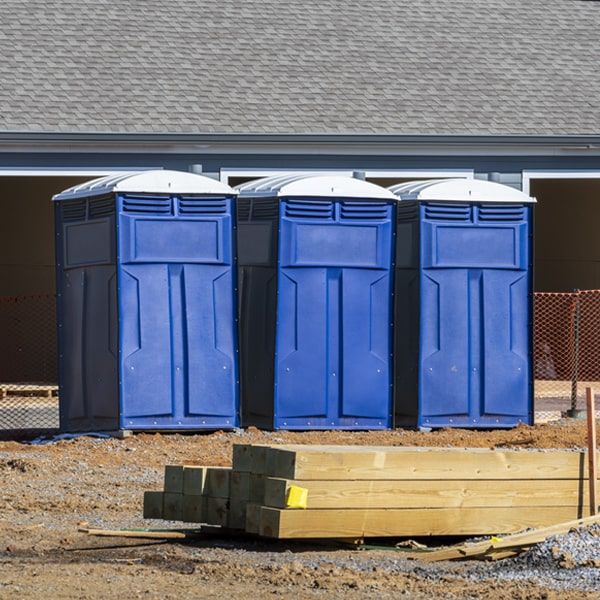 is there a specific order in which to place multiple porta potties in Flat TX